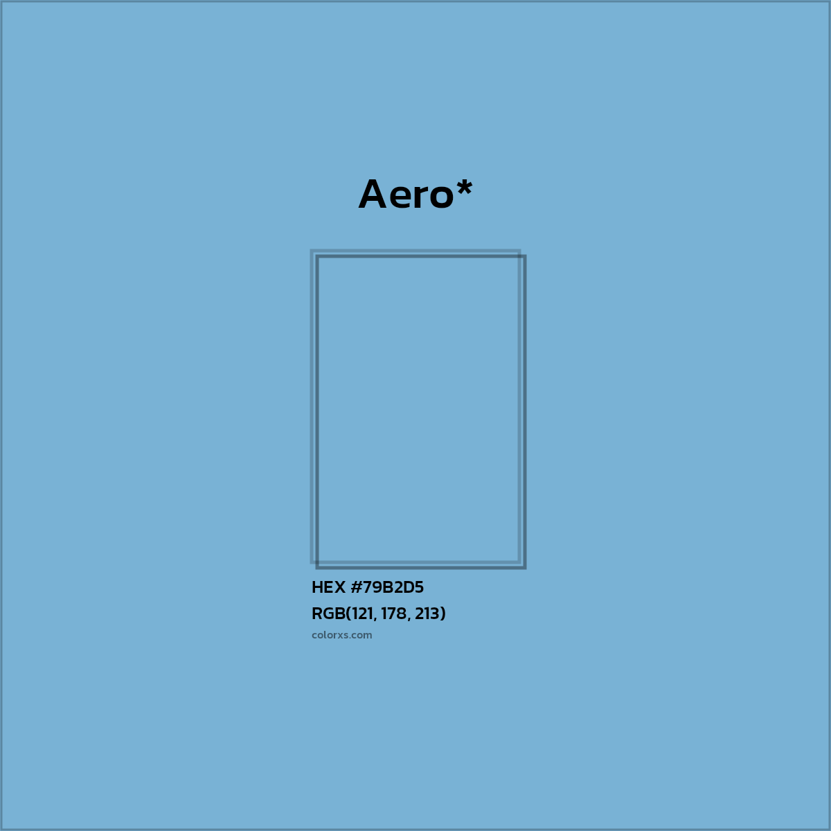 HEX #79B2D5 Color Name, Color Code, Palettes, Similar Paints, Images