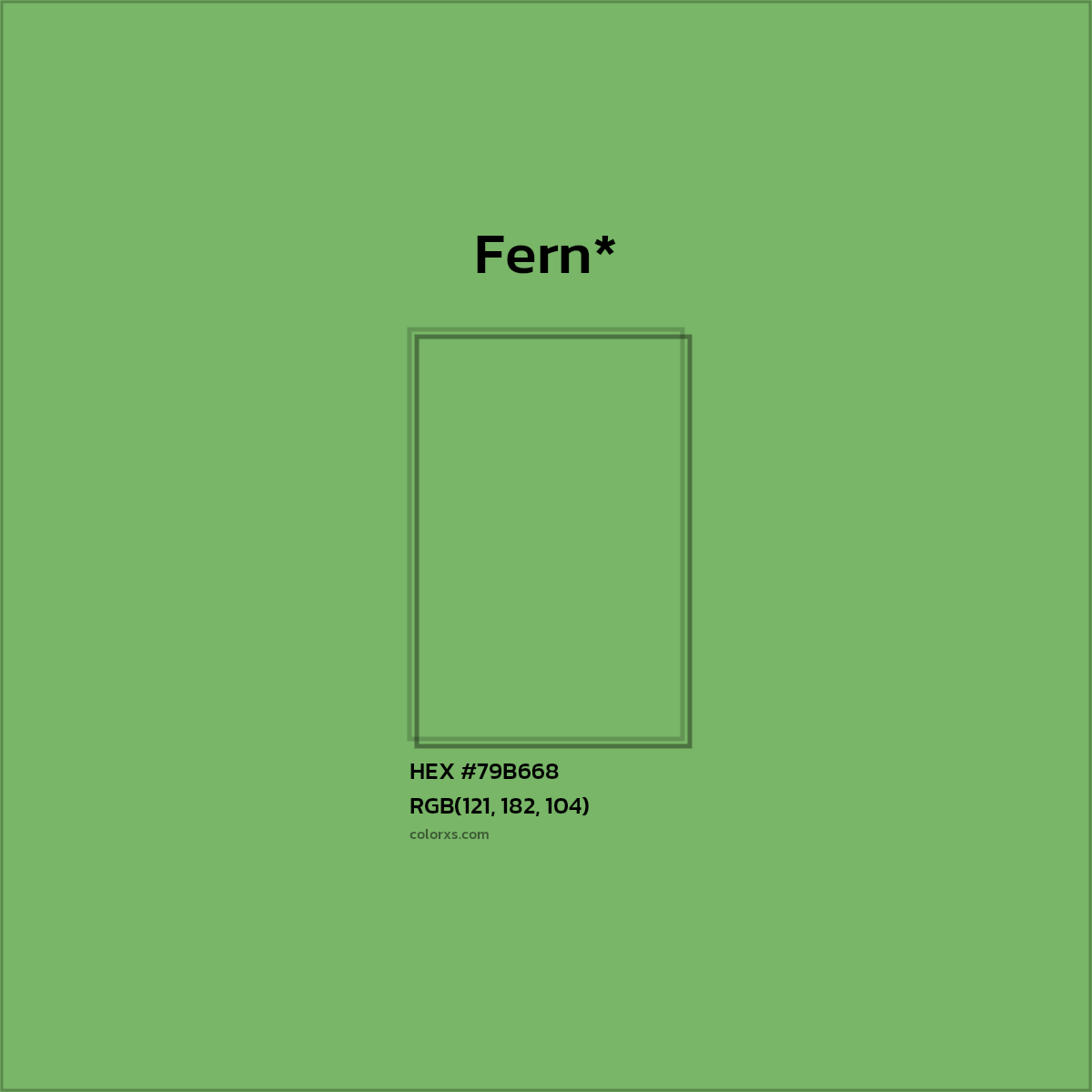 HEX #79B668 Color Name, Color Code, Palettes, Similar Paints, Images