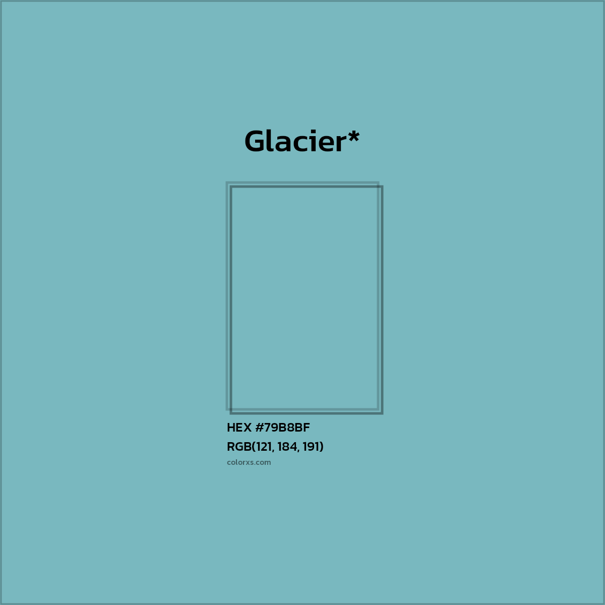 HEX #79B8BF Color Name, Color Code, Palettes, Similar Paints, Images