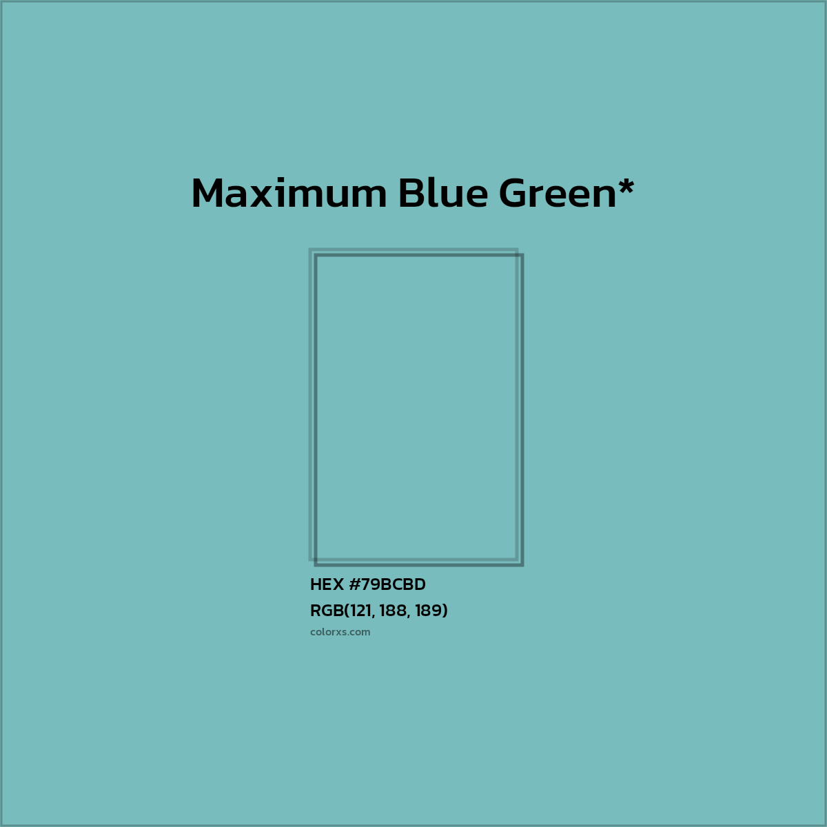 HEX #79BCBD Color Name, Color Code, Palettes, Similar Paints, Images