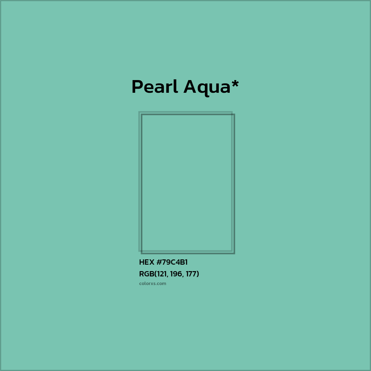 HEX #79C4B1 Color Name, Color Code, Palettes, Similar Paints, Images