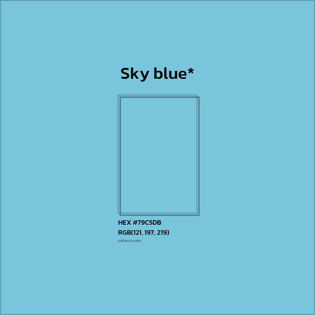 HEX #79C5DB Color Name, Color Code, Palettes, Similar Paints, Images