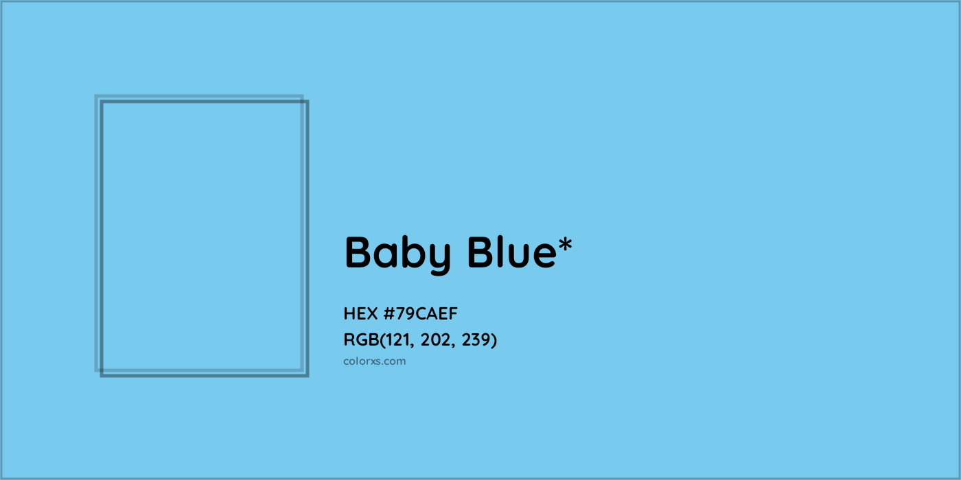 HEX #79CAEF Color Name, Color Code, Palettes, Similar Paints, Images