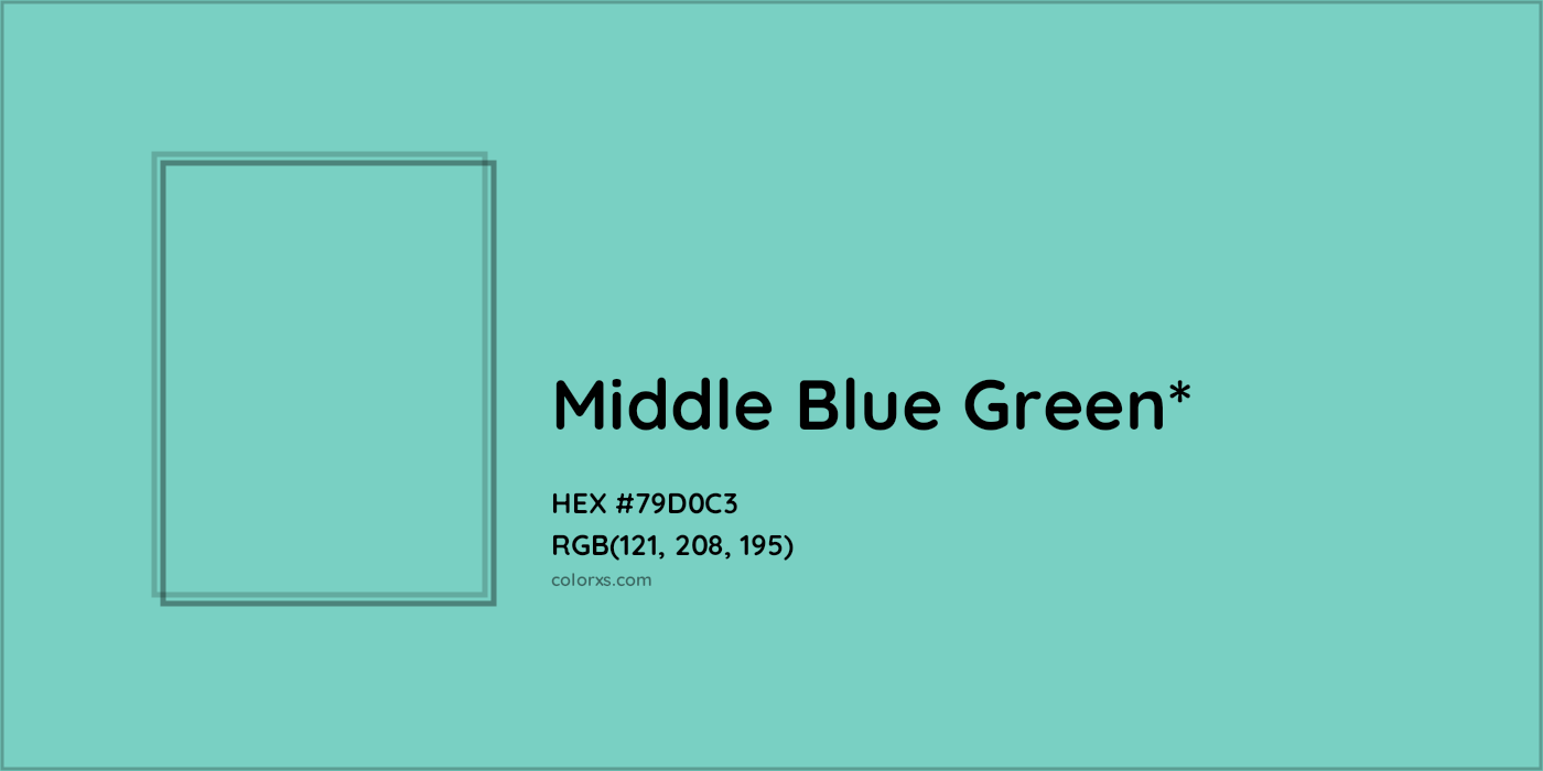 HEX #79D0C3 Color Name, Color Code, Palettes, Similar Paints, Images