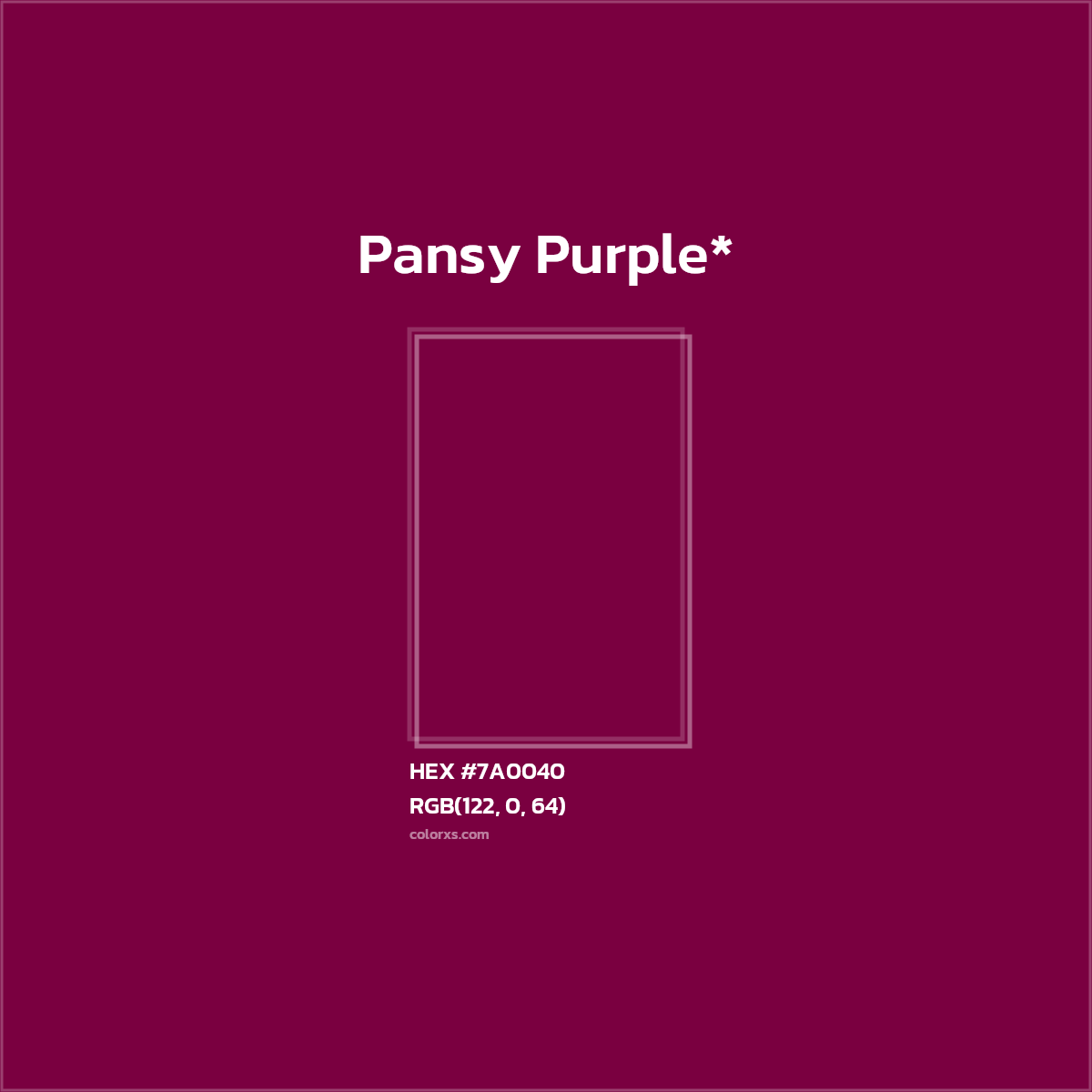 HEX #7A0040 Color Name, Color Code, Palettes, Similar Paints, Images