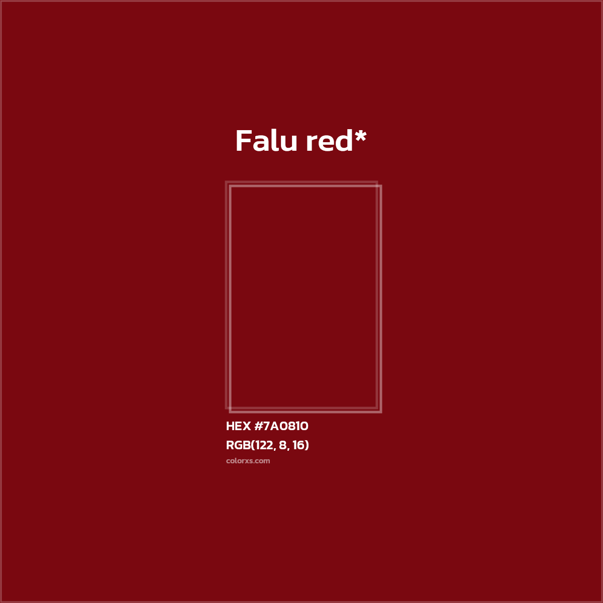 HEX #7A0810 Color Name, Color Code, Palettes, Similar Paints, Images