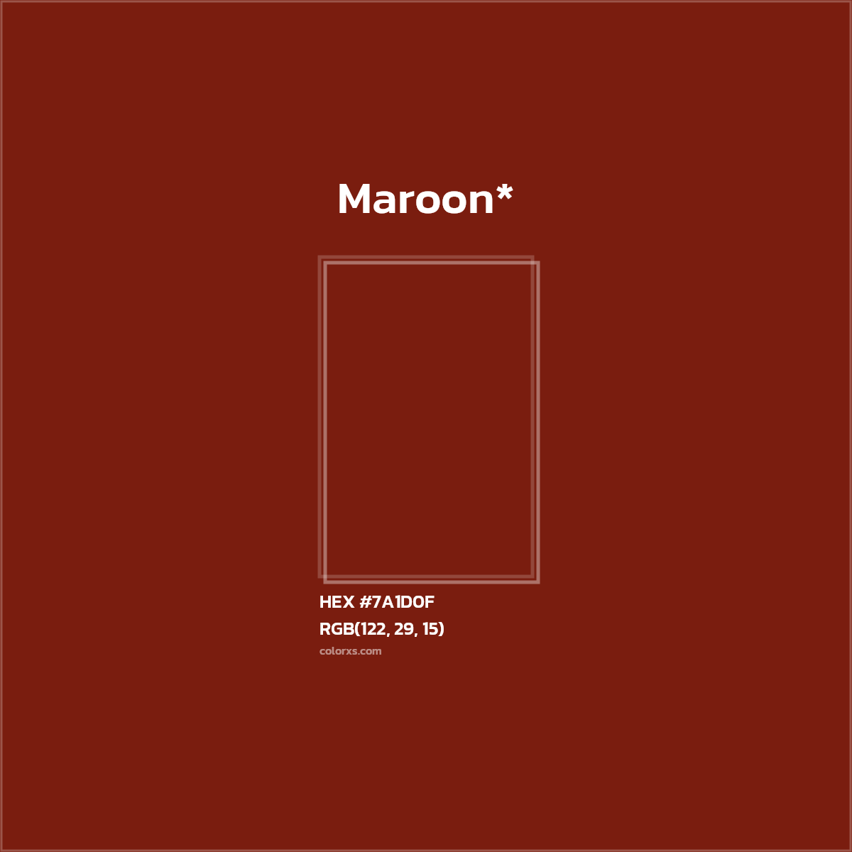 HEX #7A1D0F Color Name, Color Code, Palettes, Similar Paints, Images