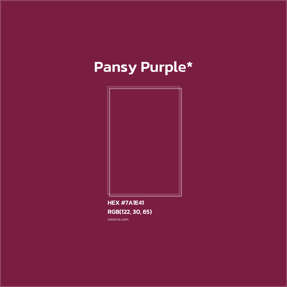 HEX #7A1E41 Color Name, Color Code, Palettes, Similar Paints, Images