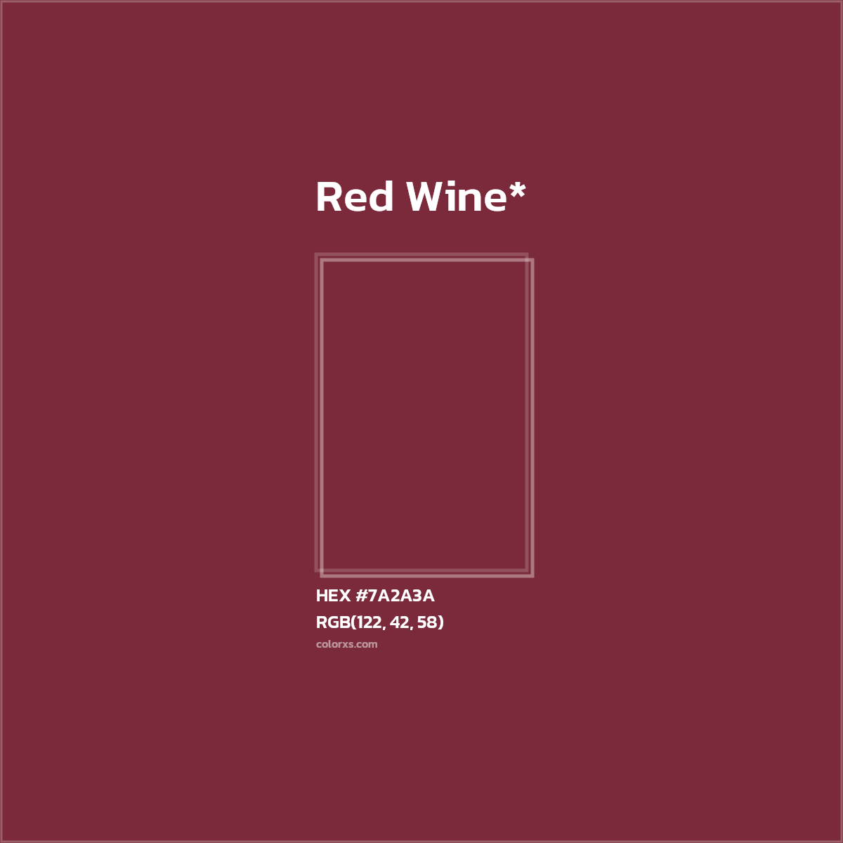HEX #7A2A3A Color Name, Color Code, Palettes, Similar Paints, Images