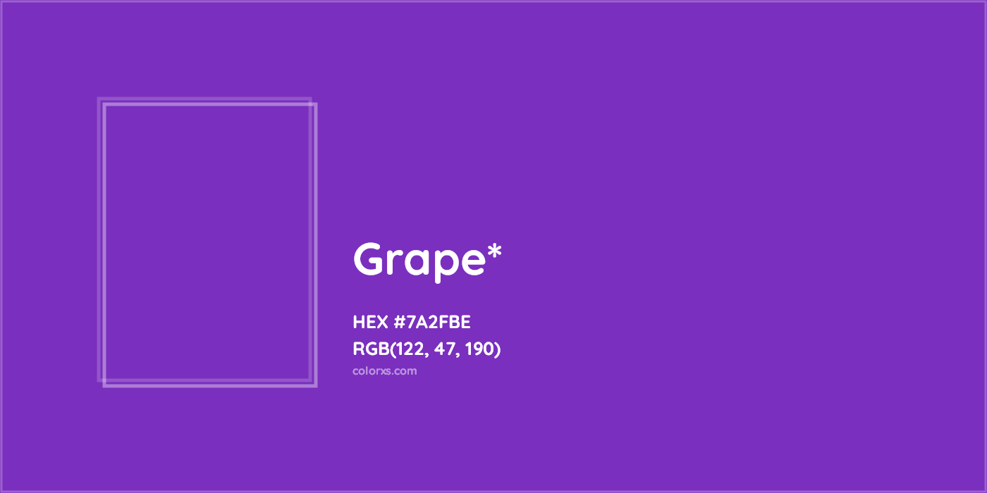 HEX #7A2FBE Color Name, Color Code, Palettes, Similar Paints, Images