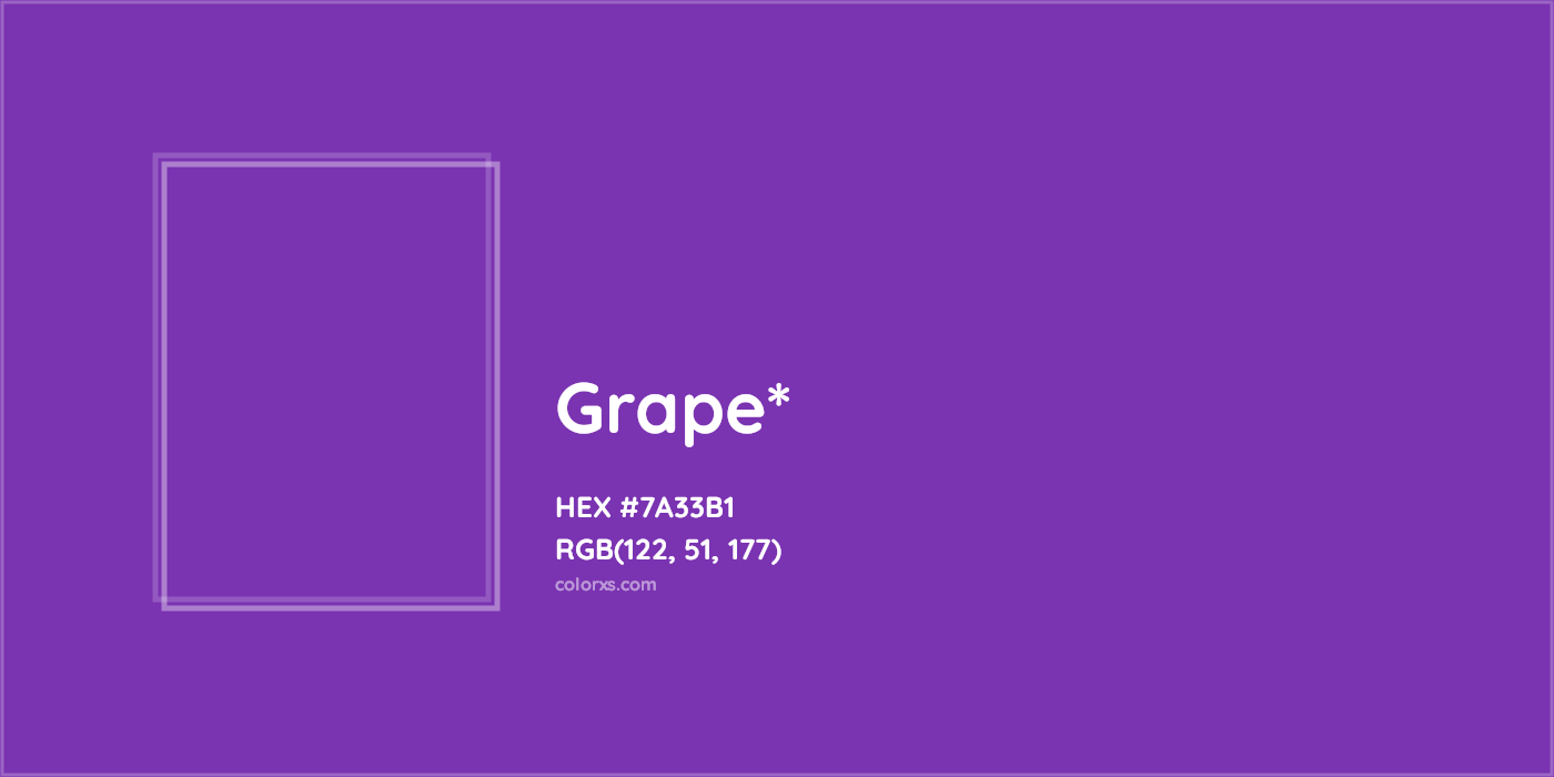 HEX #7A33B1 Color Name, Color Code, Palettes, Similar Paints, Images