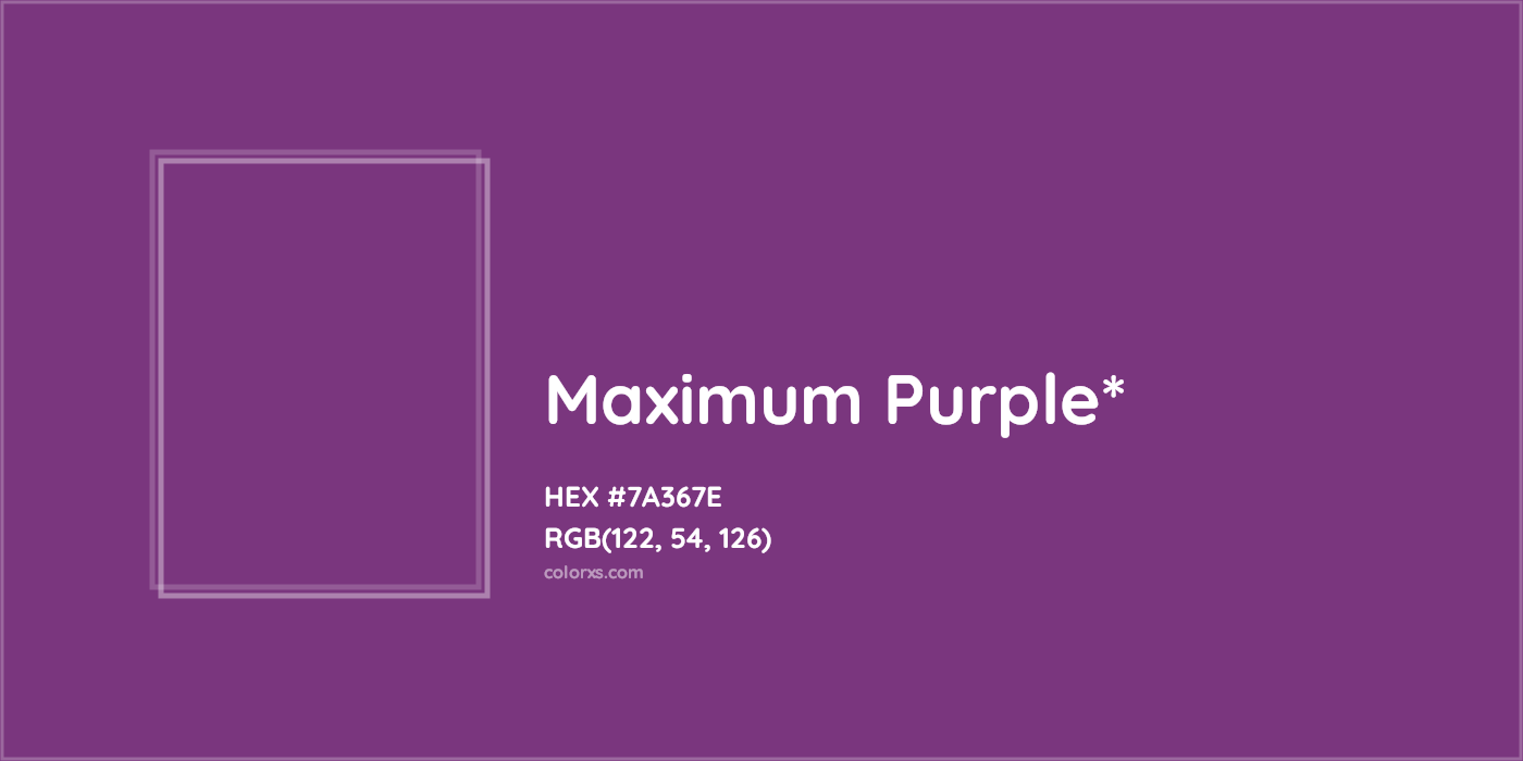 HEX #7A367E Color Name, Color Code, Palettes, Similar Paints, Images