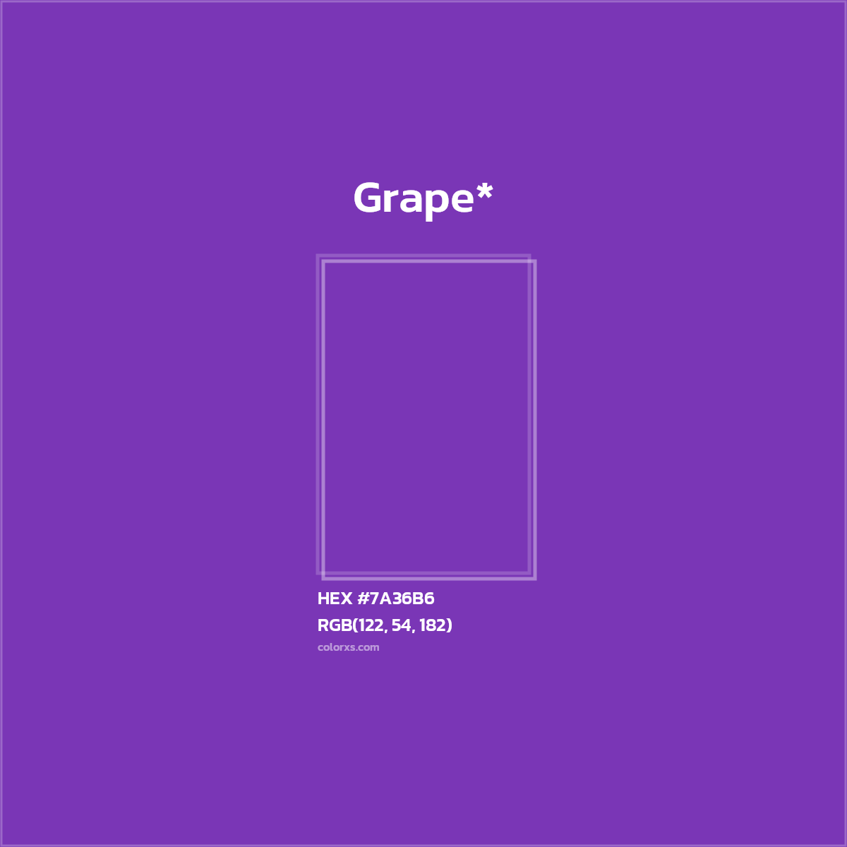 HEX #7A36B6 Color Name, Color Code, Palettes, Similar Paints, Images