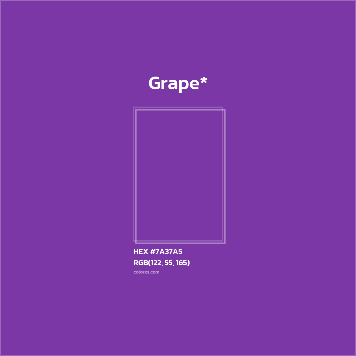 HEX #7A37A5 Color Name, Color Code, Palettes, Similar Paints, Images