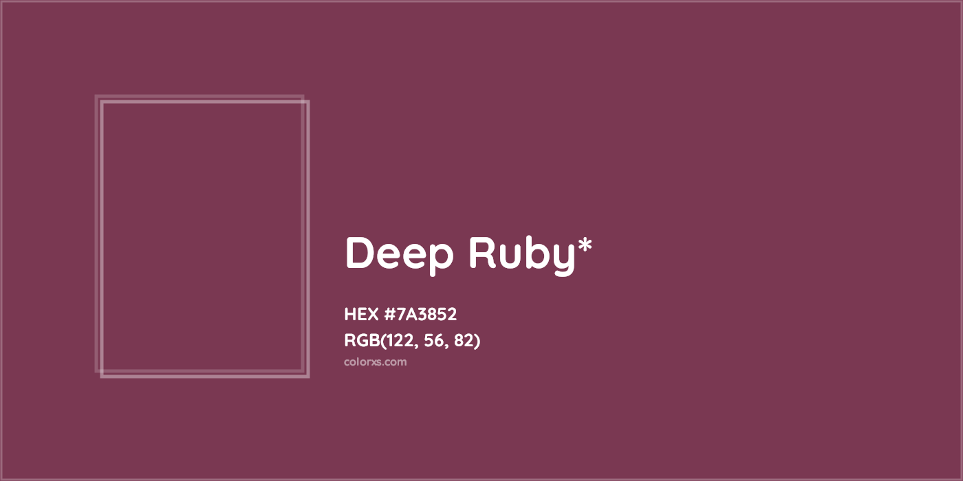HEX #7A3852 Color Name, Color Code, Palettes, Similar Paints, Images