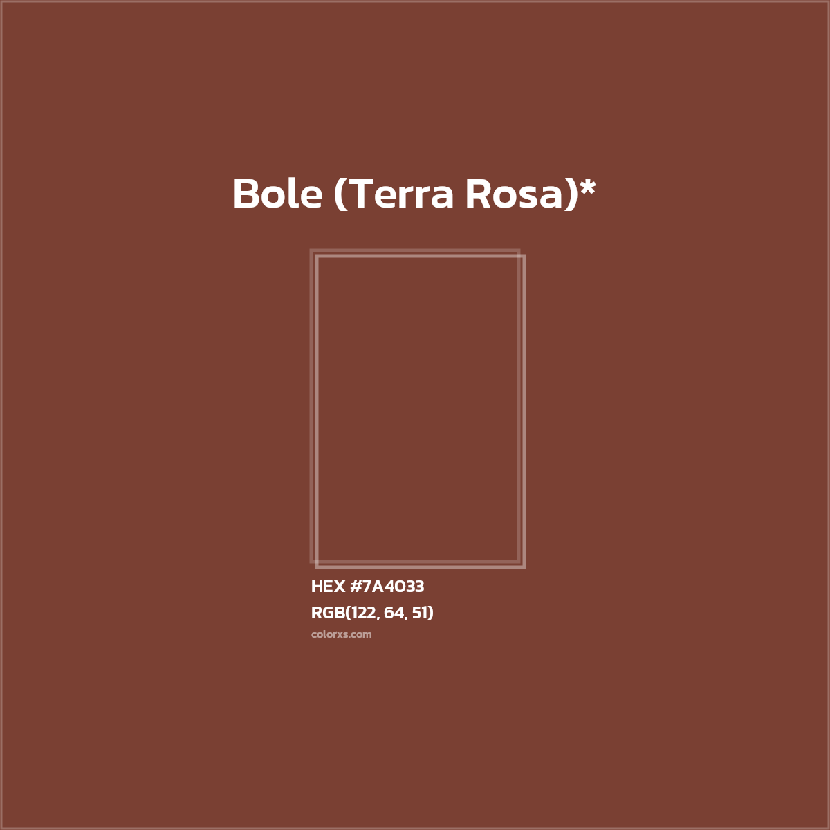 HEX #7A4033 Color Name, Color Code, Palettes, Similar Paints, Images