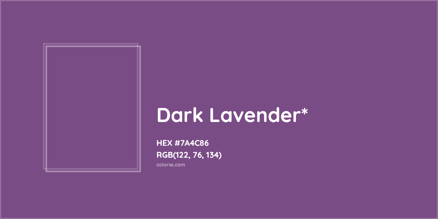 HEX #7A4C86 Color Name, Color Code, Palettes, Similar Paints, Images