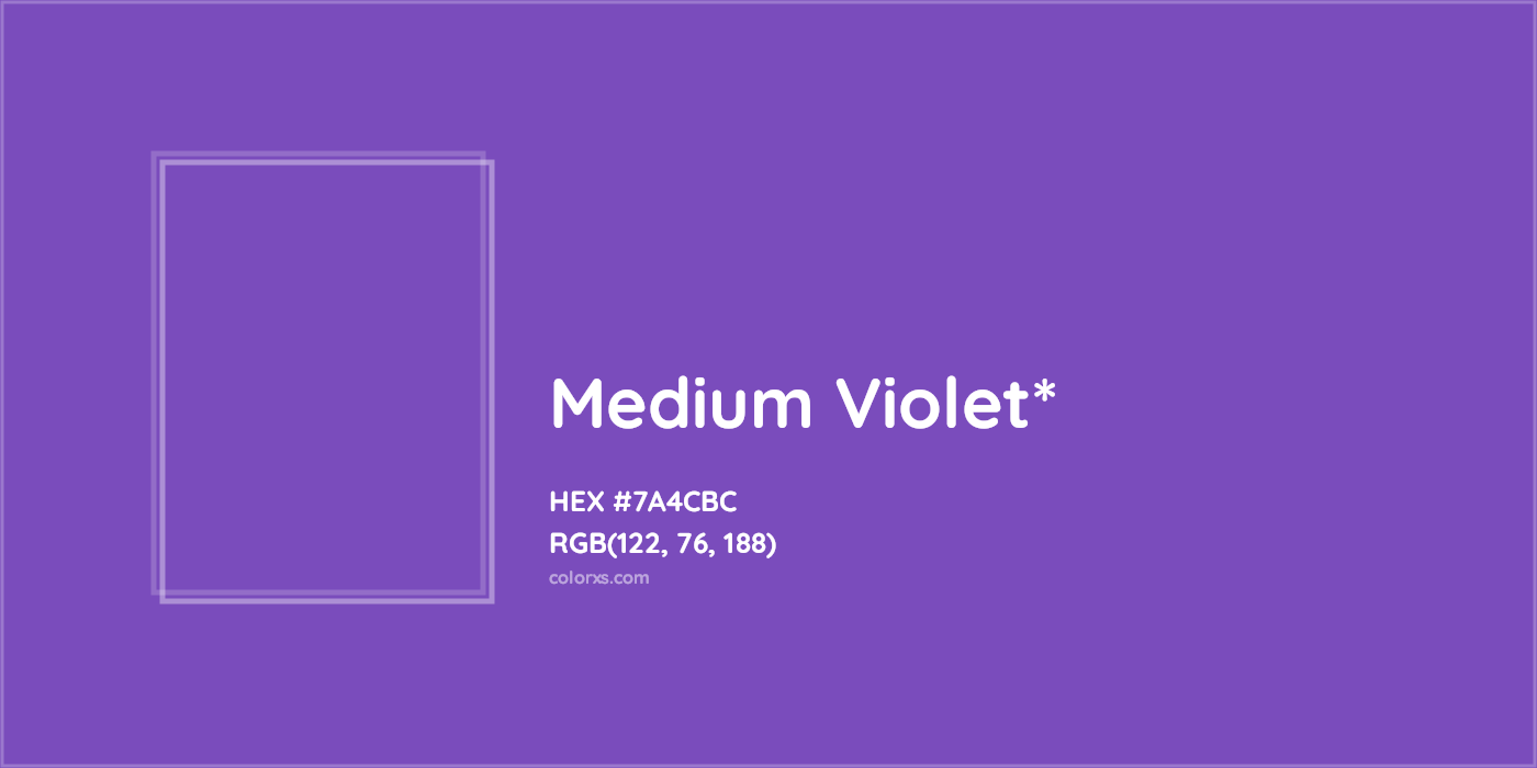 HEX #7A4CBC Color Name, Color Code, Palettes, Similar Paints, Images