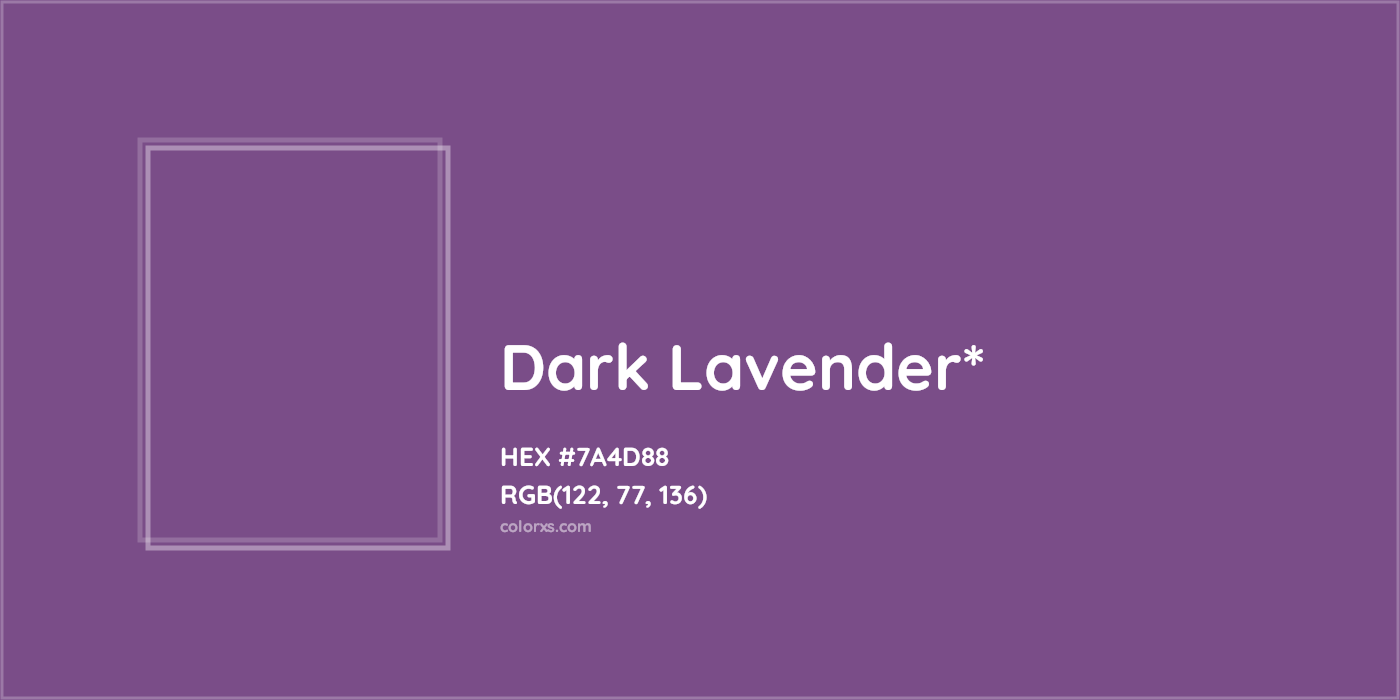 HEX #7A4D88 Color Name, Color Code, Palettes, Similar Paints, Images