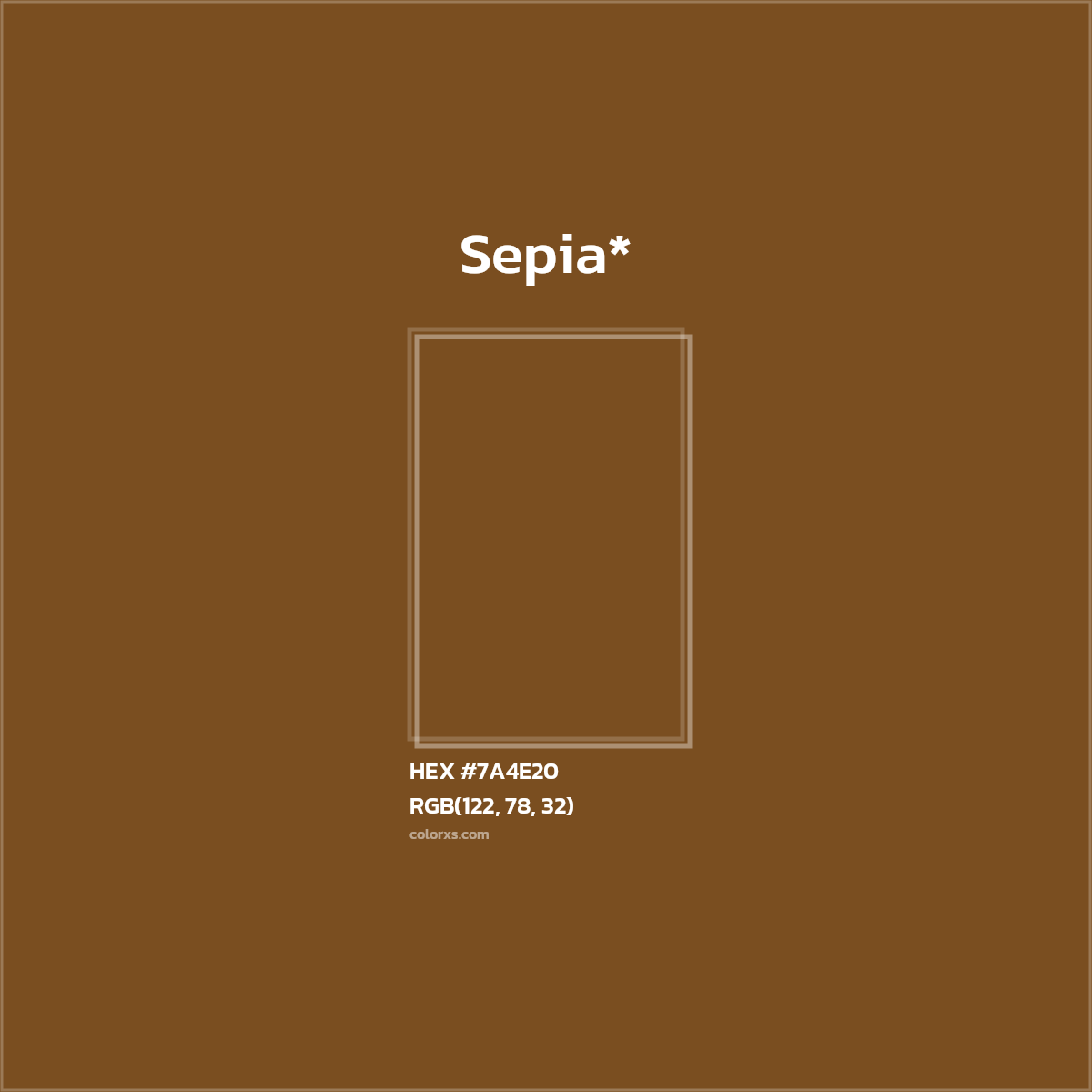 HEX #7A4E20 Color Name, Color Code, Palettes, Similar Paints, Images