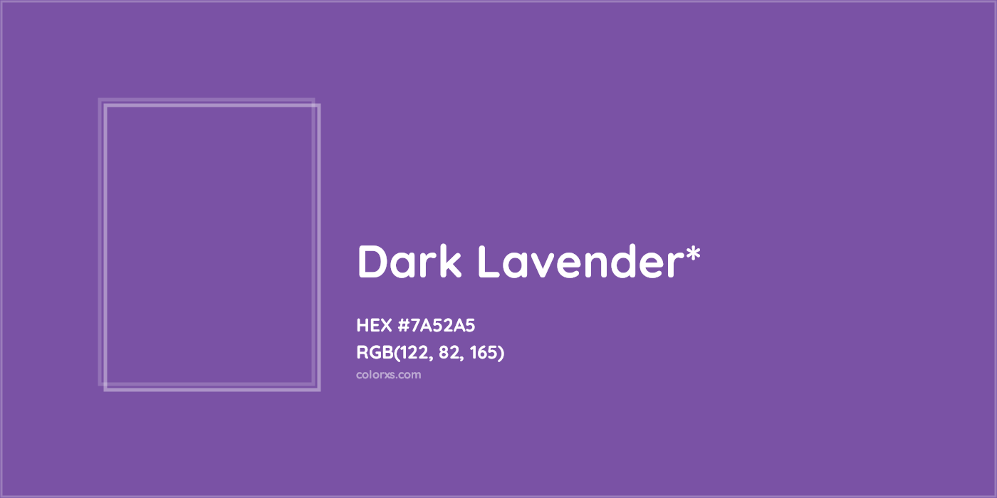 HEX #7A52A5 Color Name, Color Code, Palettes, Similar Paints, Images