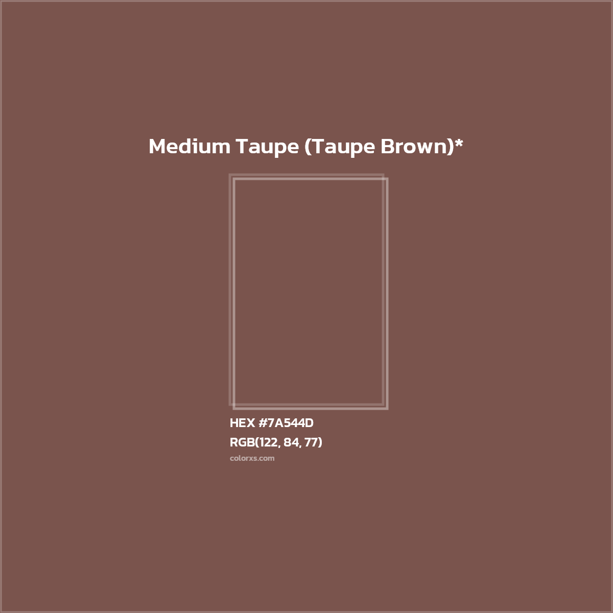 HEX #7A544D Color Name, Color Code, Palettes, Similar Paints, Images