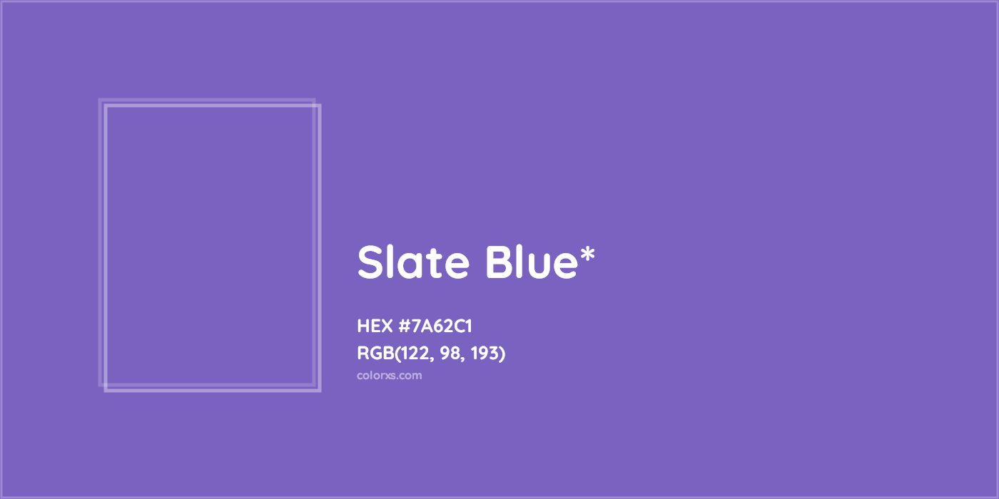 HEX #7A62C1 Color Name, Color Code, Palettes, Similar Paints, Images