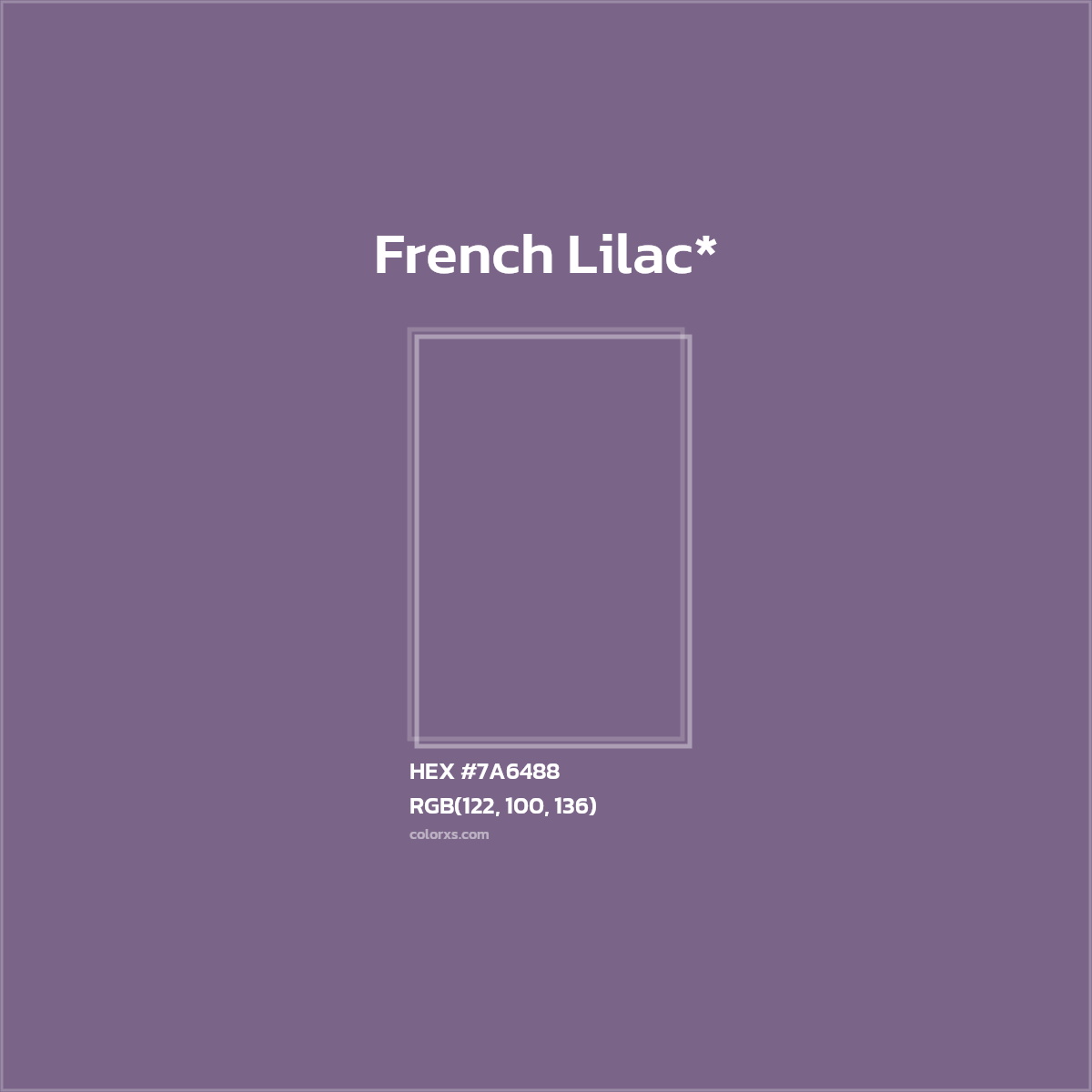 HEX #7A6488 Color Name, Color Code, Palettes, Similar Paints, Images