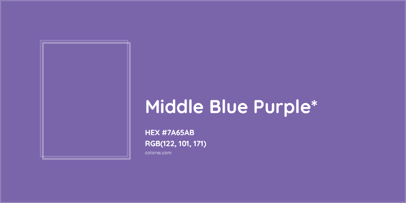 HEX #7A65AB Color Name, Color Code, Palettes, Similar Paints, Images