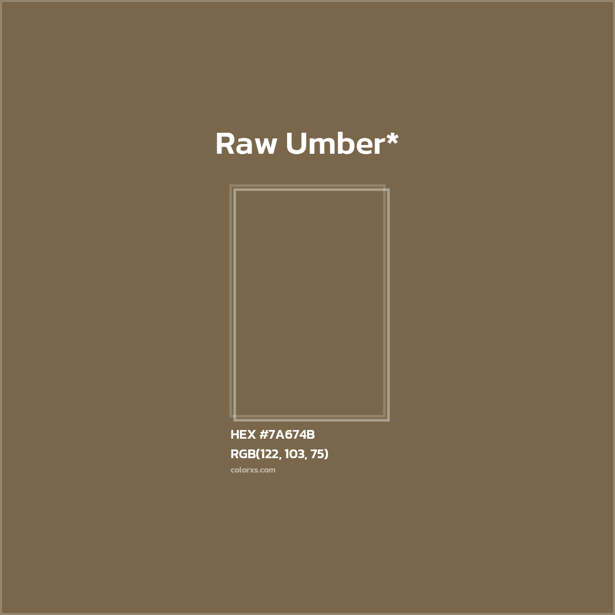 HEX #7A674B Color Name, Color Code, Palettes, Similar Paints, Images