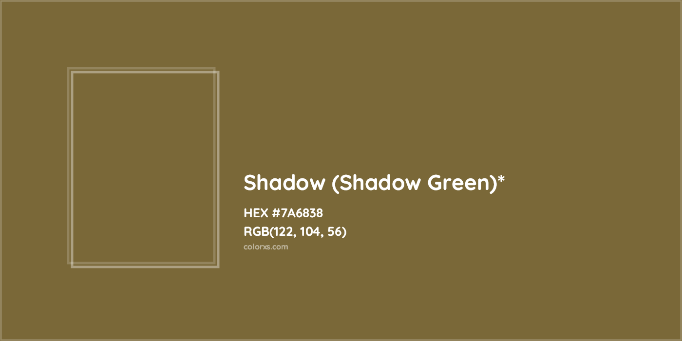 HEX #7A6838 Color Name, Color Code, Palettes, Similar Paints, Images
