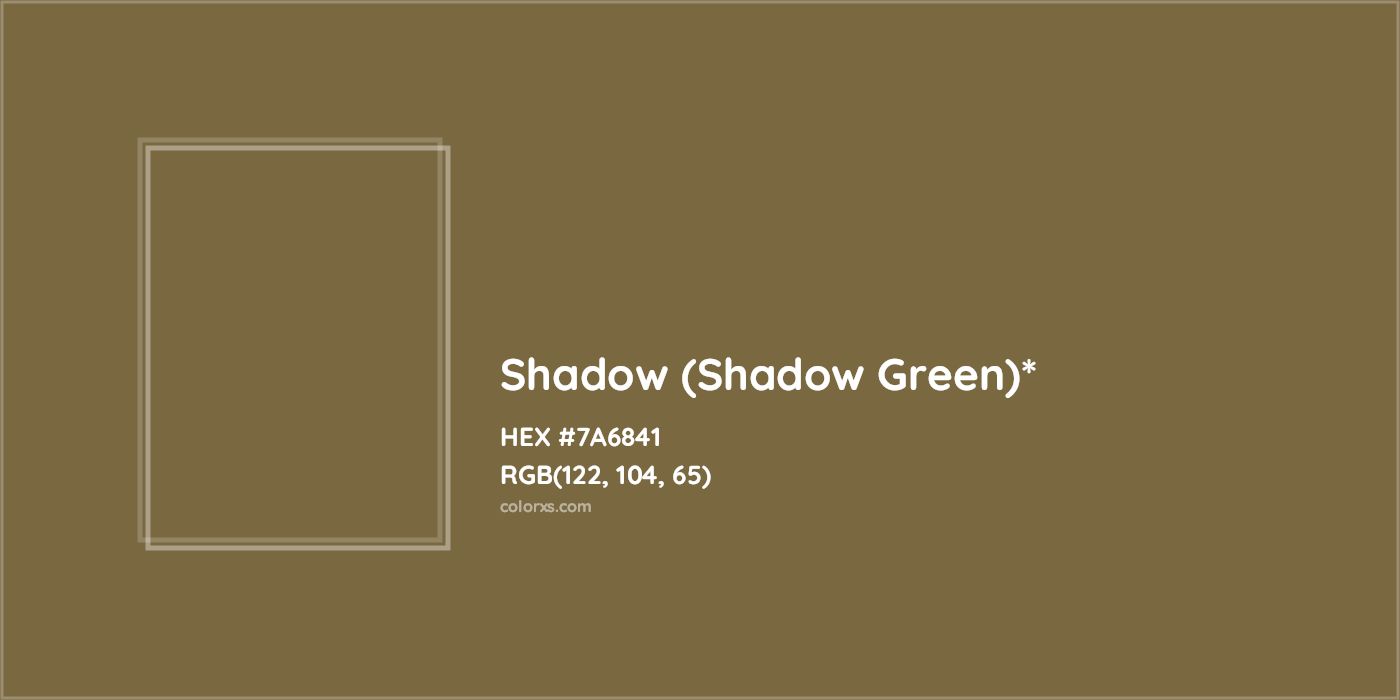 HEX #7A6841 Color Name, Color Code, Palettes, Similar Paints, Images