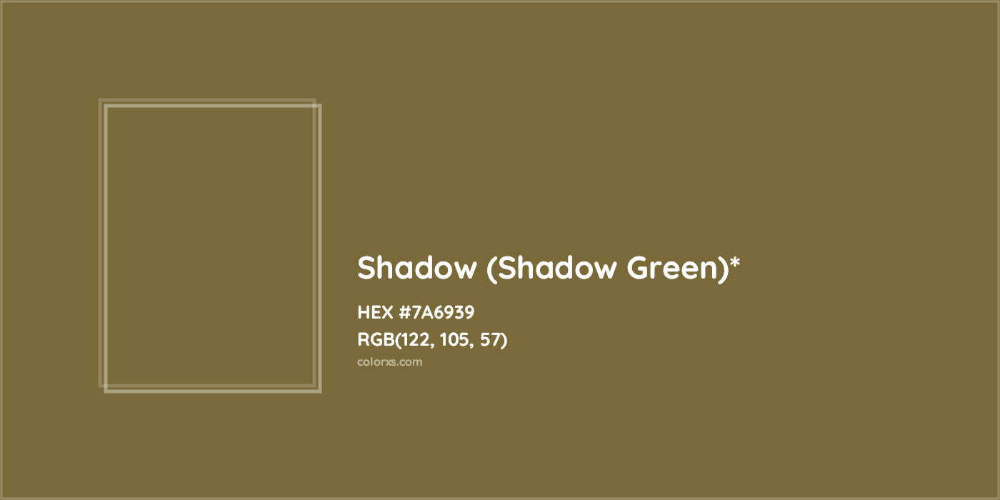 HEX #7A6939 Color Name, Color Code, Palettes, Similar Paints, Images