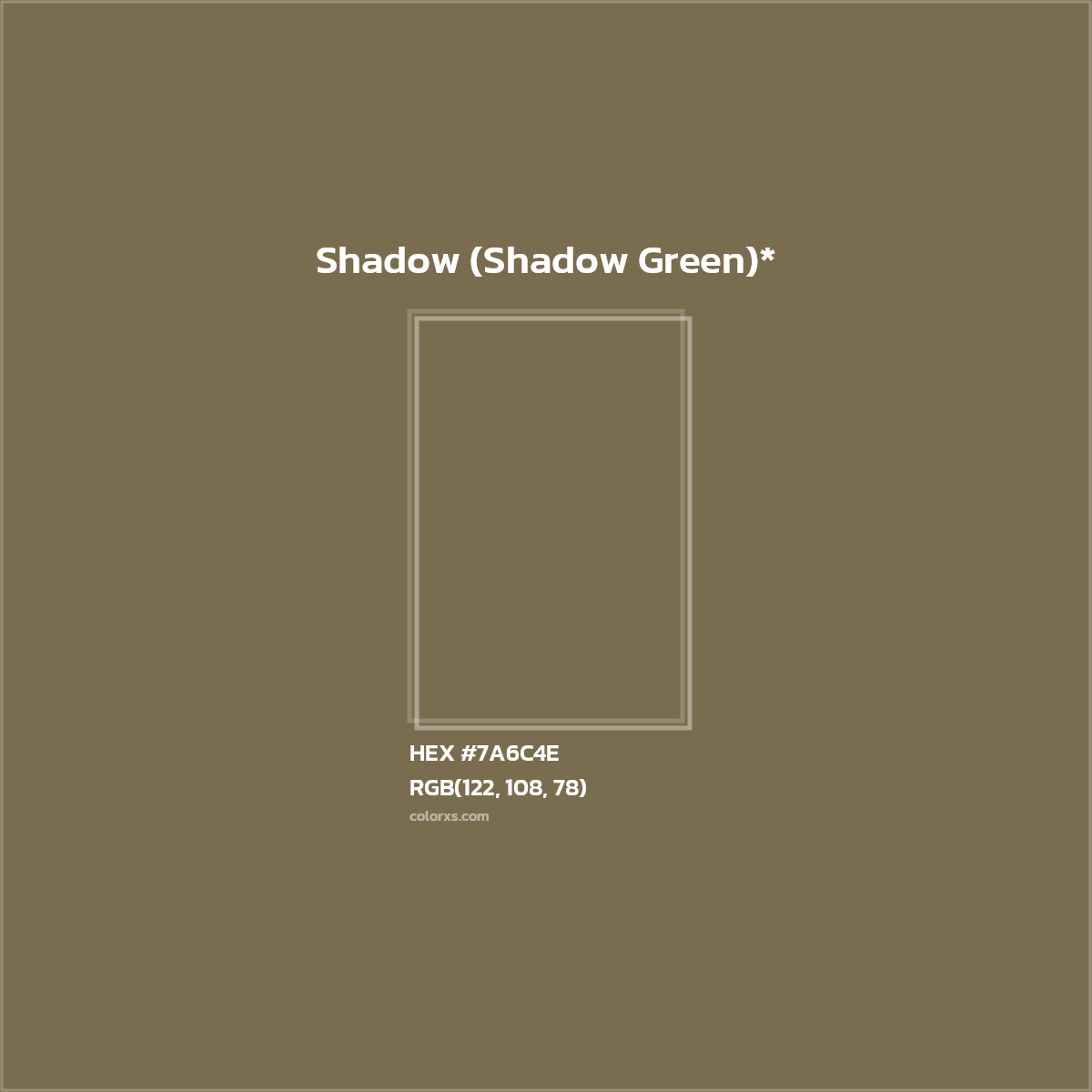 HEX #7A6C4E Color Name, Color Code, Palettes, Similar Paints, Images
