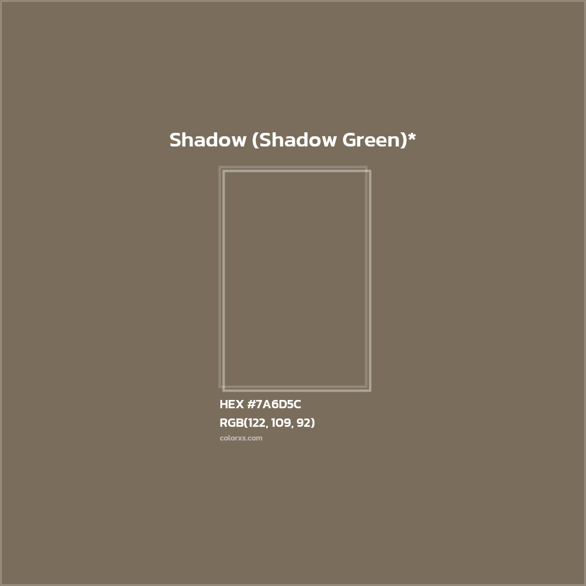 HEX #7A6D5C Color Name, Color Code, Palettes, Similar Paints, Images