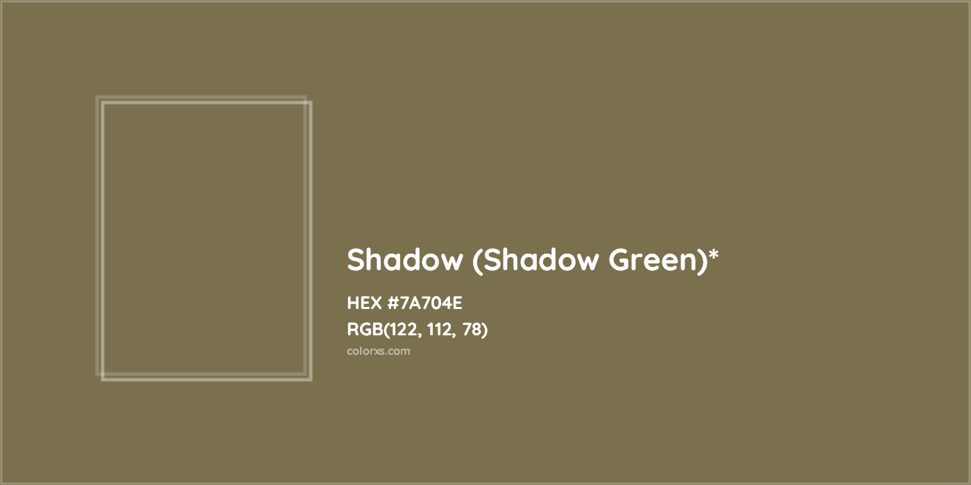 HEX #7A704E Color Name, Color Code, Palettes, Similar Paints, Images