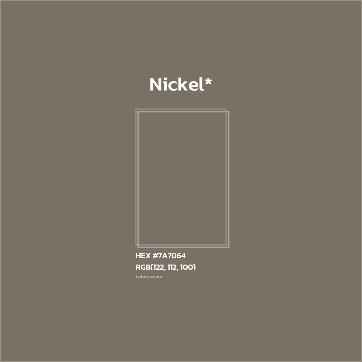 HEX #7A7064 Color Name, Color Code, Palettes, Similar Paints, Images