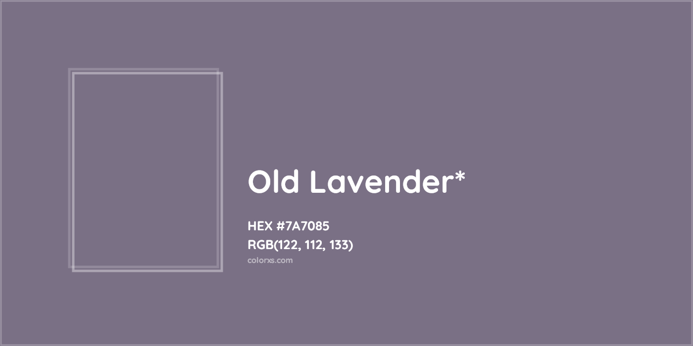 HEX #7A7085 Color Name, Color Code, Palettes, Similar Paints, Images