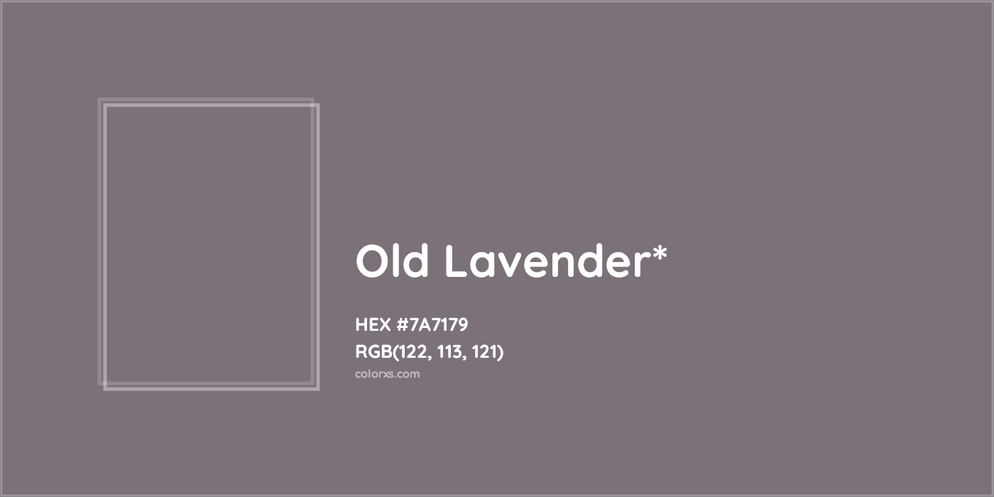 HEX #7A7179 Color Name, Color Code, Palettes, Similar Paints, Images