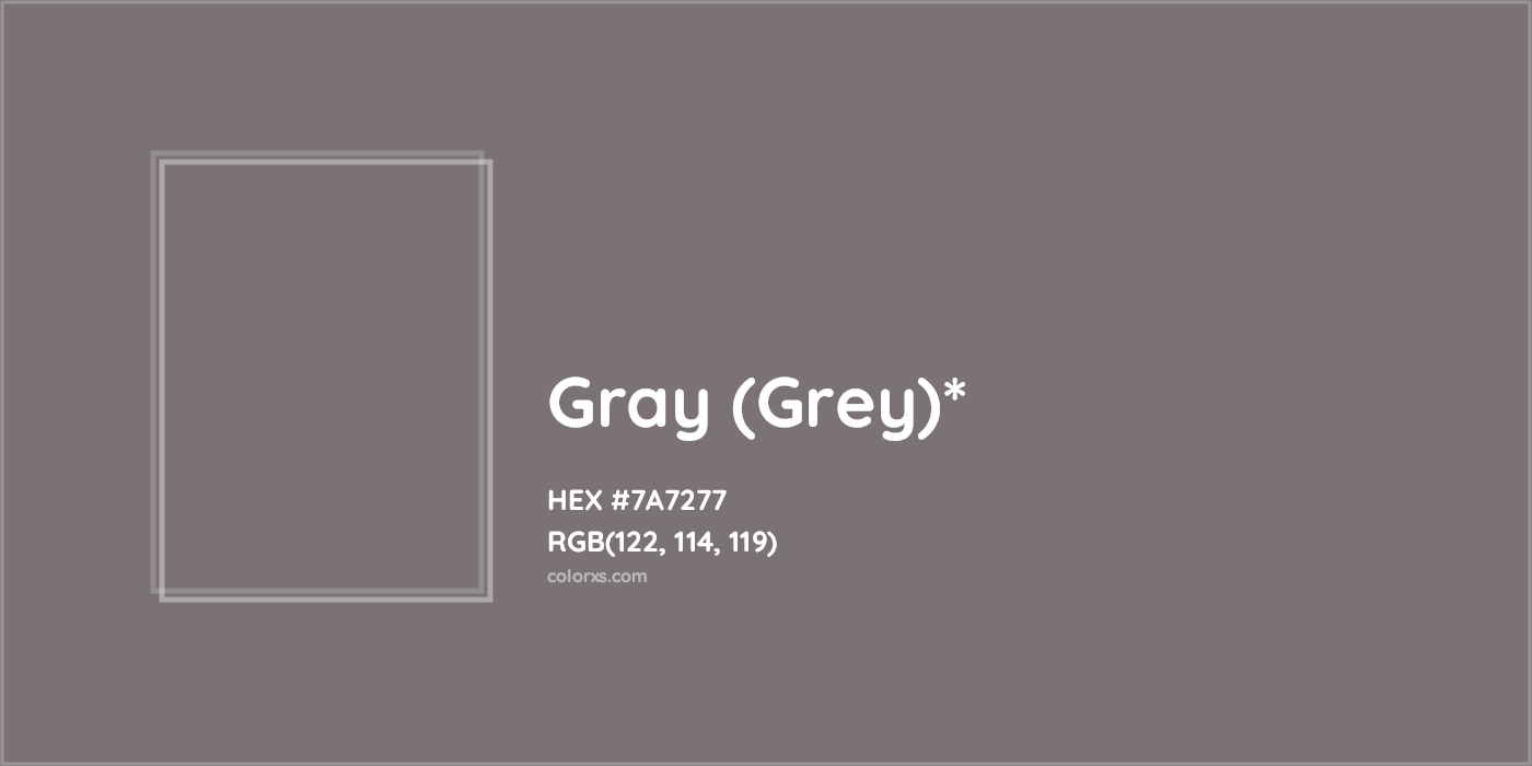 HEX #7A7277 Color Name, Color Code, Palettes, Similar Paints, Images