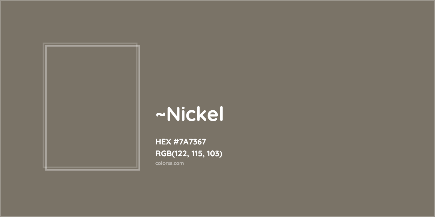 HEX #7A7367 Color Name, Color Code, Palettes, Similar Paints, Images