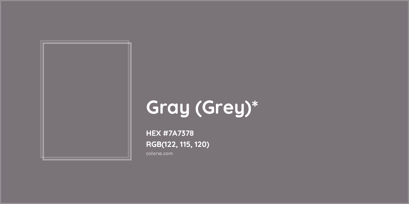 HEX #7A7378 Color Name, Color Code, Palettes, Similar Paints, Images