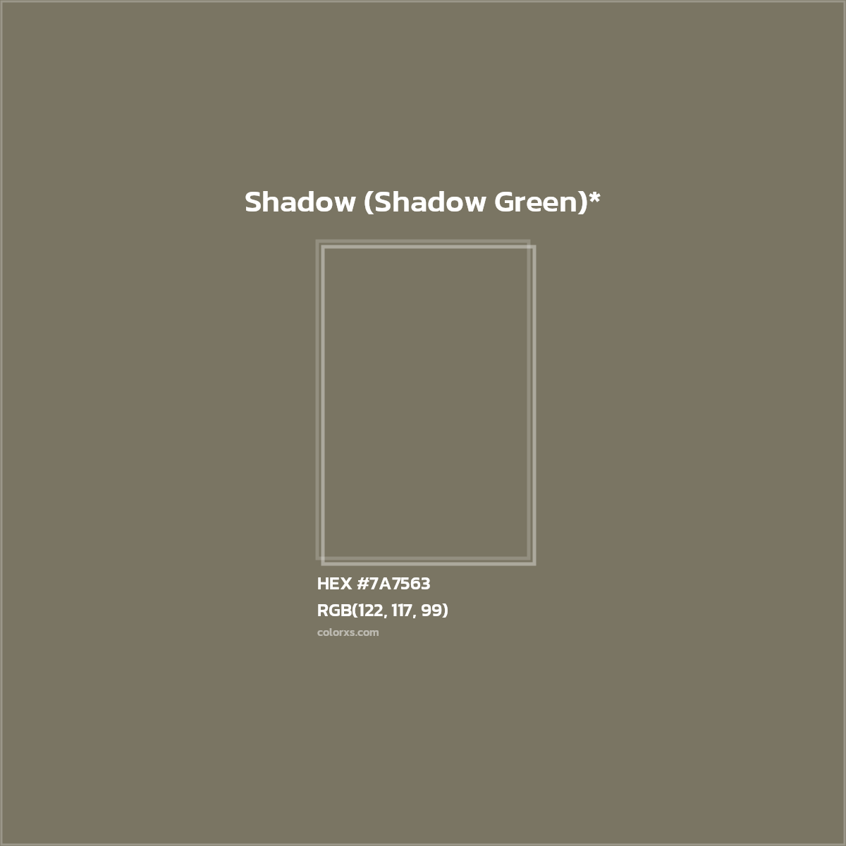 HEX #7A7563 Color Name, Color Code, Palettes, Similar Paints, Images