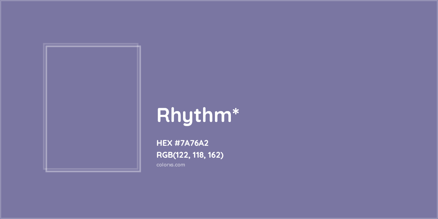 HEX #7A76A2 Color Name, Color Code, Palettes, Similar Paints, Images