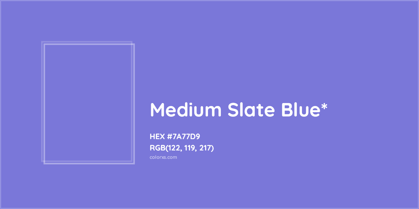 HEX #7A77D9 Color Name, Color Code, Palettes, Similar Paints, Images