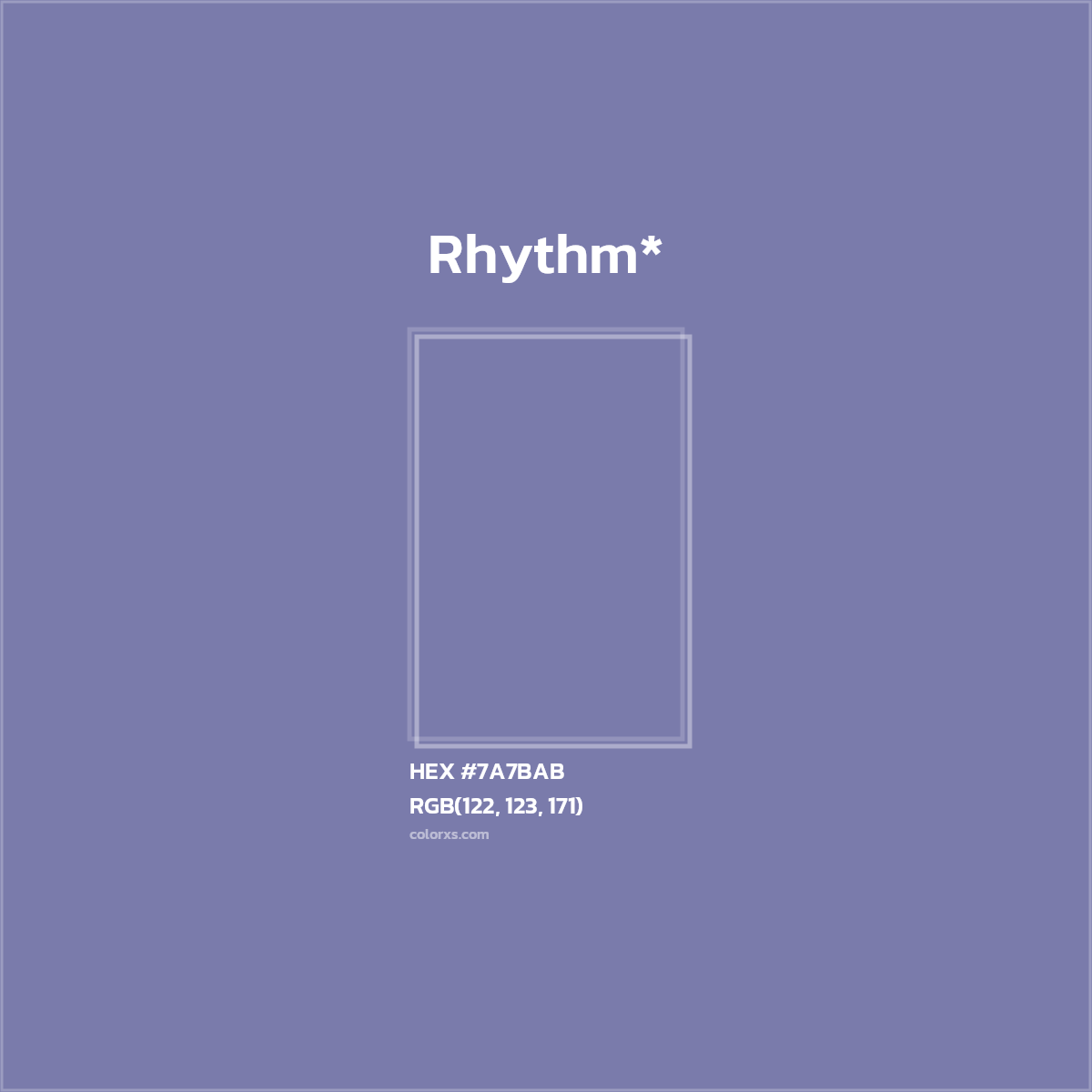 HEX #7A7BAB Color Name, Color Code, Palettes, Similar Paints, Images