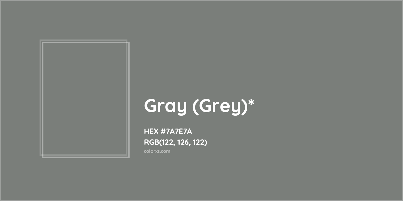 HEX #7A7E7A Color Name, Color Code, Palettes, Similar Paints, Images