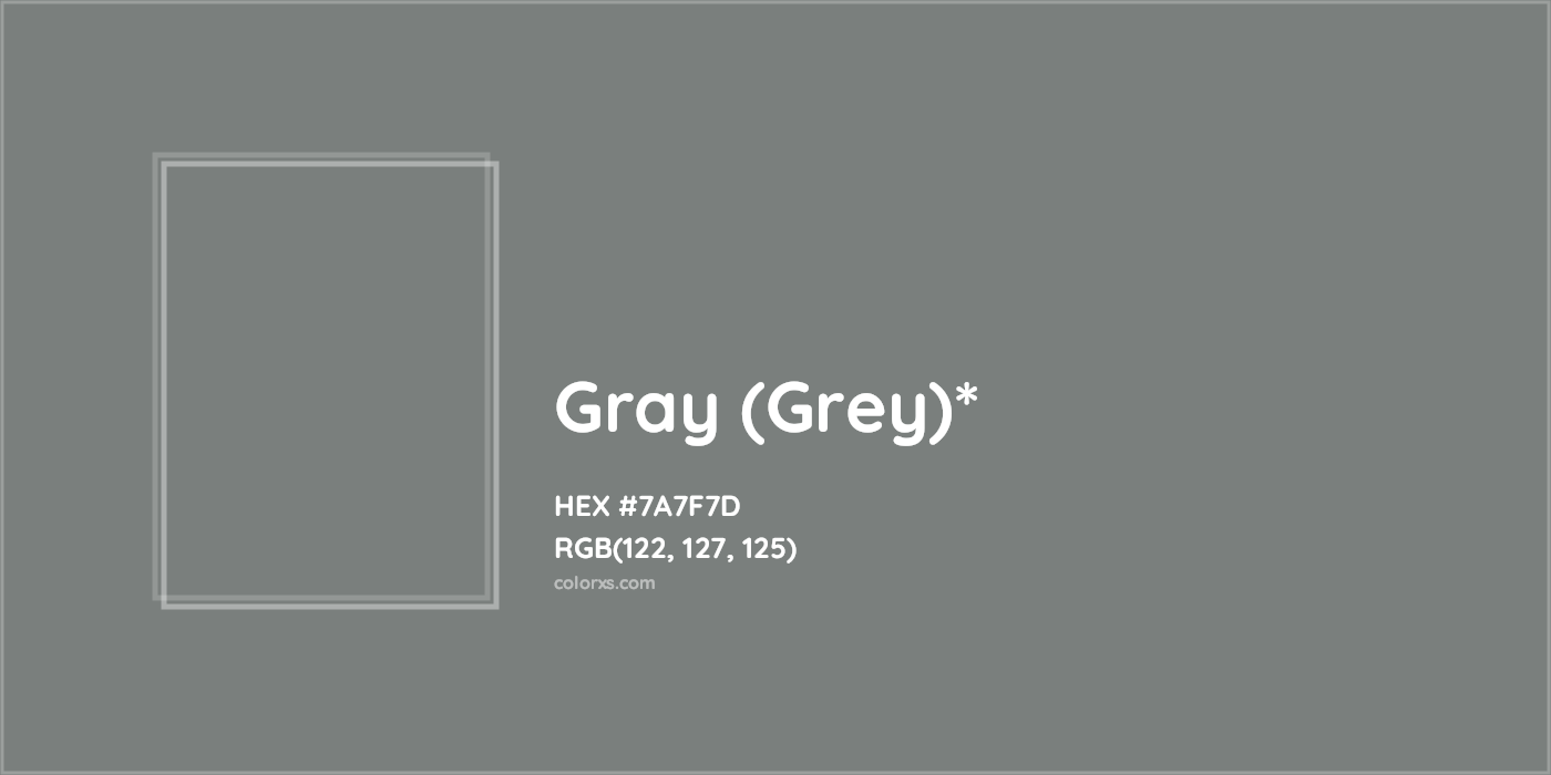HEX #7A7F7D Color Name, Color Code, Palettes, Similar Paints, Images