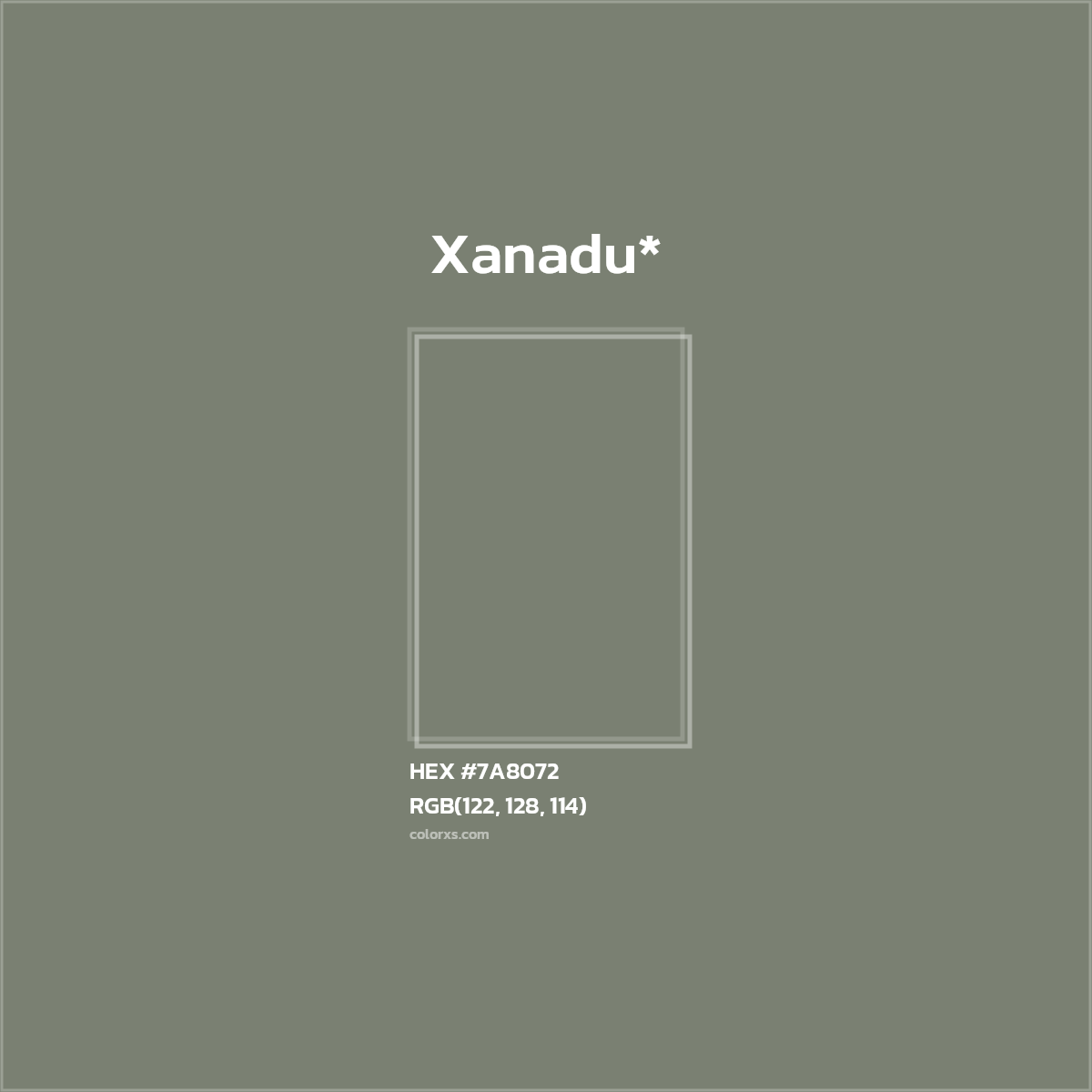 HEX #7A8072 Color Name, Color Code, Palettes, Similar Paints, Images