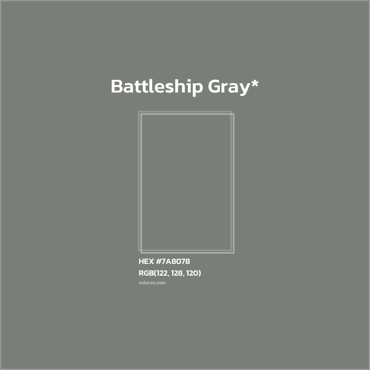 HEX #7A8078 Color Name, Color Code, Palettes, Similar Paints, Images